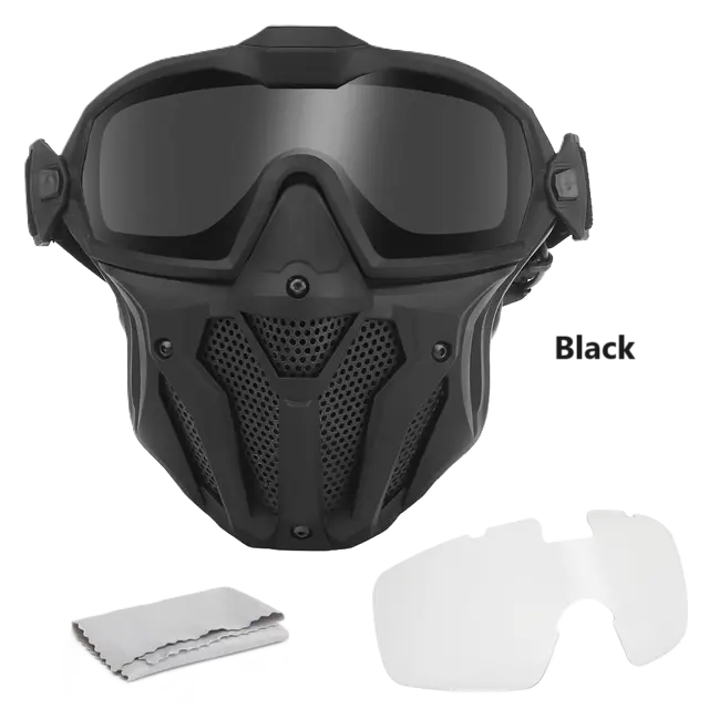 Masque ventilé Airsoft -  GuardianFlex Black Espace Cagoules