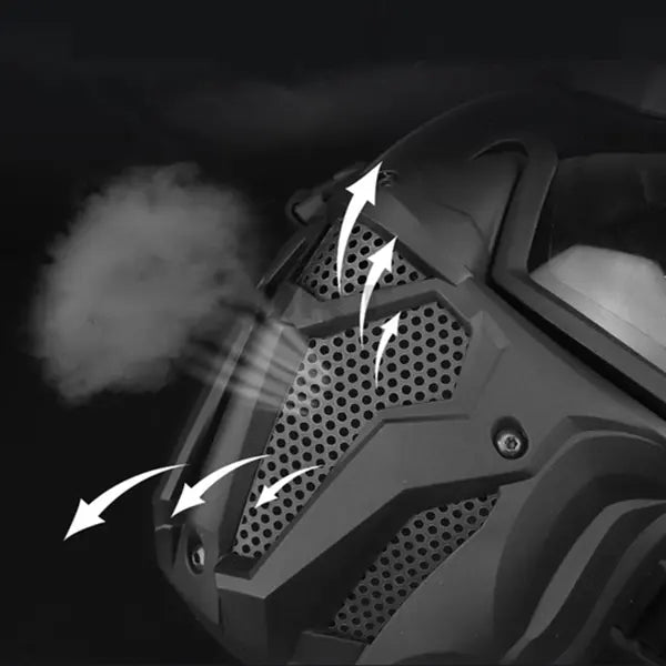 Masque ventilé Airsoft -  GuardianFlex Black Espace Cagoules