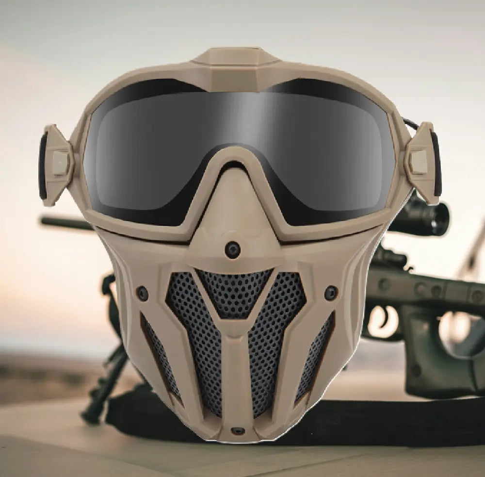 Masque ventilé Airsoft - GuardianFlex Tan | Espace Cagoules