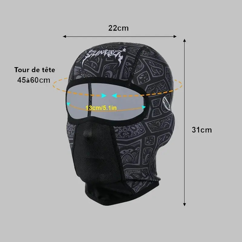 Cagoule pour Casque Ski - Ventura en Polaire www.espacecagoules.com