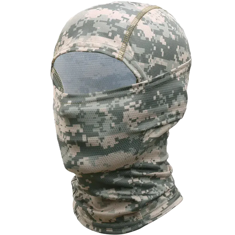 Camouflage Tactical Balaclava Cap Full Face Scarf Mask Army Military Airsoft Paintball Hunting Head Cover Hats Beanies Men Women www.espacecagoules.com