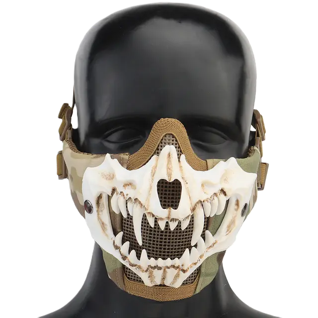 Faites Face à l'Action avec Confiance - Découvrez Notre Masque de Protection FangHawk pour Airsoft et Paintball ! Espace Cagoules