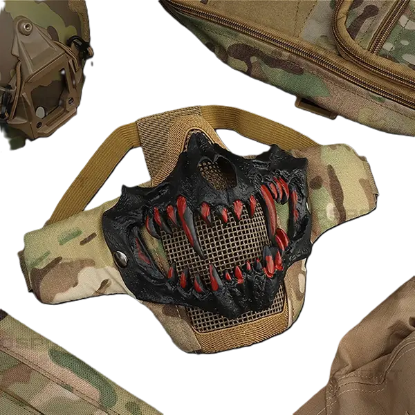 Faites Face à l'Action avec Confiance - Découvrez Notre Masque de Protection FangHawk pour Airsoft et Paintball ! Espace Cagoules