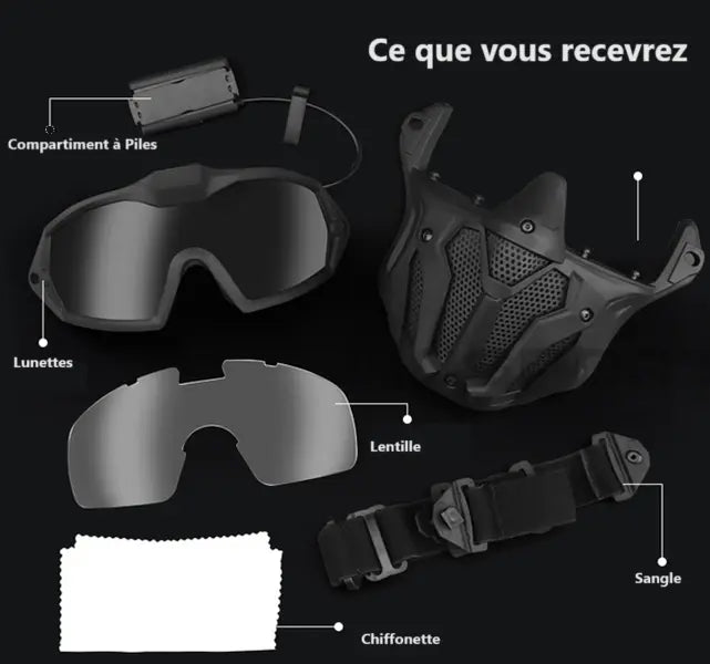 GuardianFlex. La Cagoule de protection Faciale pour Airsoft Paintball et autres. Espace Cagoules