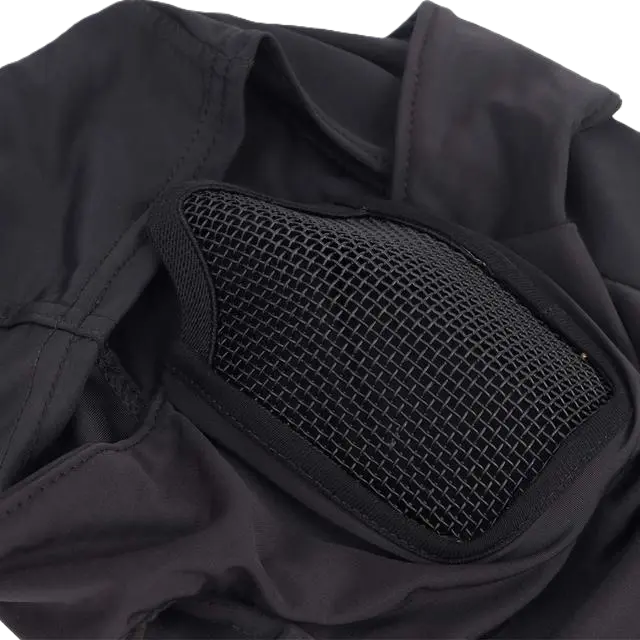 Cagoule grillagée airsoft FacialShield Noire - Espace cagoules