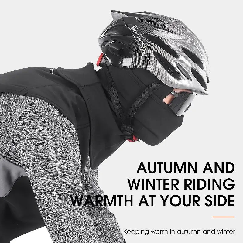 Cagoule cyclisme : protection coupe-vent, chaleur optimale et confort pour vos sorties à vélo en automne et hiver, compatible avec le port du casque