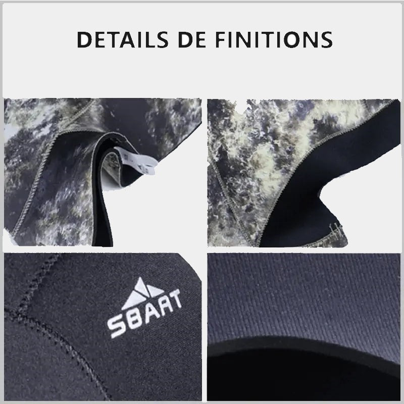 Cagoule Plongée 3 mm - OcéanFit3D Noire - www.espacecagoules.com