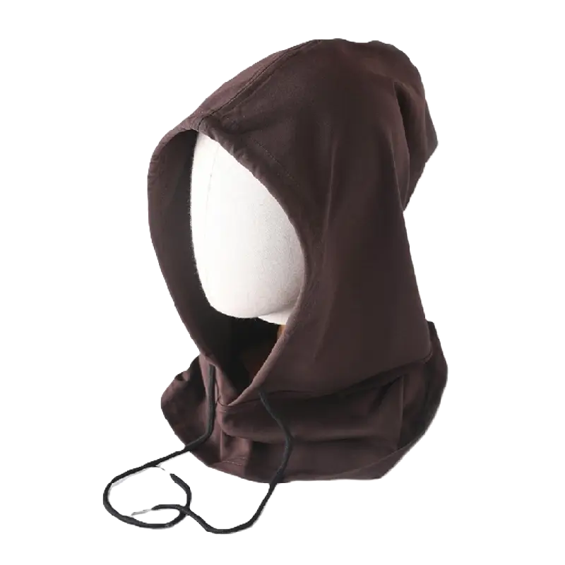 Cagoule streetwear coffee avec tissu doux et épais. Capuche ajustable idéale pour les activités en extérieur par temps froid.