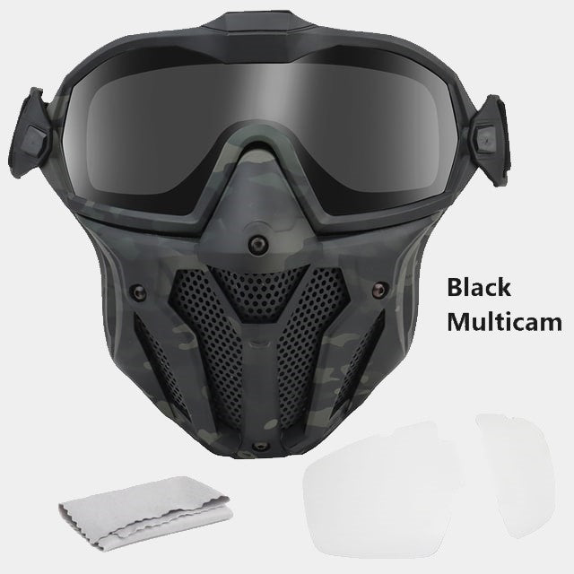 Masque Ventilé Airsoft MultiBlack - GuardianFlex - www.espacecagoules.com