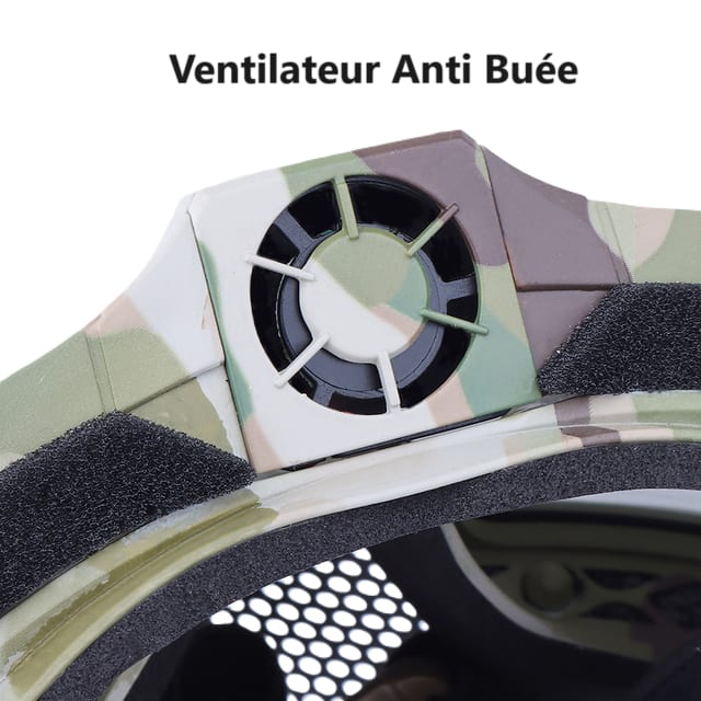 Masque Ventilé Airsoft MultiBlack - GuardianFlex - www.espacecagoules.com