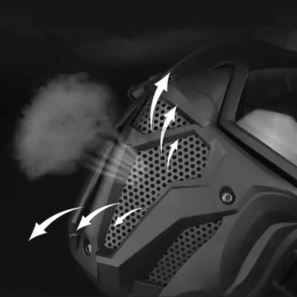 Masque Ventilé Airsoft MultiBlack - GuardianFlex - www.espacecagoules.com