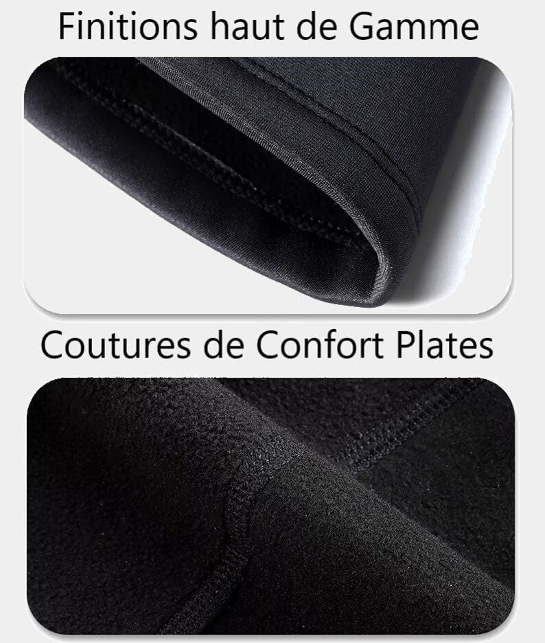 Finitions haut de gamme et coutures plates pour un confort optimal, caractéristiques de la meilleure cagoule moto.